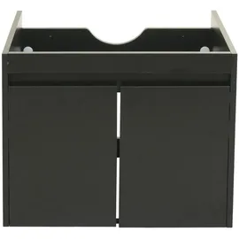 Mendler Waschbeckenunterschrank 2 Türen 48 x 59 x 45,5 cm Schwarz