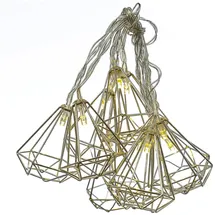 MARELIDA LED Lichterkette 1,6 m Silber