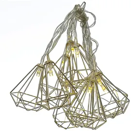MARELIDA LED Lichterkette 1,6 m Silber
