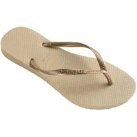 Havaianas Slim (Mini Me) Flip Flop, Sand Grey Light Golden, 25/26