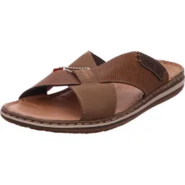 Rieker Pantolette Leder gekreuzte Riemen 21088,