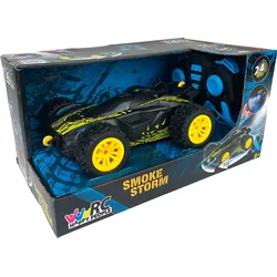 RC-Auto HAPPY PEOPLE "Smoke Storm", schwarz, Fernlenkfahrzeuge, Kinder, mit Licht- und Soundeffekt