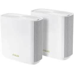 ASUS ZenWiFi XT8 V2 AX6600 2er Pack Weiß kombinierbarer Router (Tethering als 4G und 5G Router-Ersatz, 2in1 Mesh Zugangs