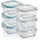 GRIZZLY Frischhaltedosen Set 6-teilig quadratisch 520 ml