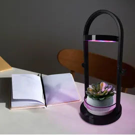 NÄVE LED Tischleuchte "Grow Light", schwarz, 1, Ø 18,2cm H: 39cm, 1 Stk., Leuchten, Wachstumsleuchte, USB-Kabel, höhenverstellbar, schwarz, LED Tischleuchte