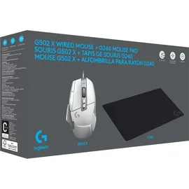 Logitech G502 X Weiß inkl. G240 Mauspad 991-000490