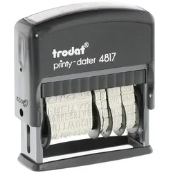 Trodat Printy 4817 Dater Datumstempel mit Texten  (47x3,8 mm)