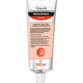 Fermit Ofenschwärze 100 ml Tube Schwarz