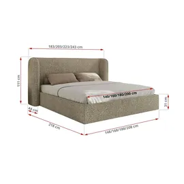 MKS Emora Classic 180 x 200 cm Dunkelbeige