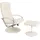 MCW Relaxsessel Siena mit Hocker 68 x 101 x 0 cm creme-weiß