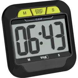 TFA Digitaler Timer und Stoppuhr, 38.2054.01, schwarz