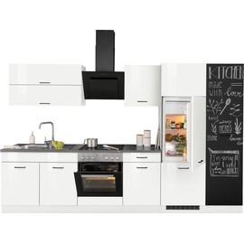 kochstation Küchenzeile »KS-Trier«, ohne E-Geräte, Breite 320 cm, weiß