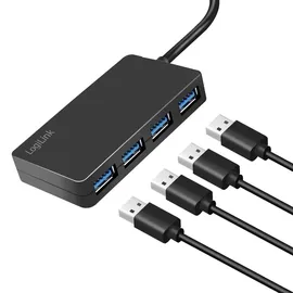 Logilink USB 3.2 (Gen1) 4-Port Hub mit Überstrom- und Überspannungsschutz