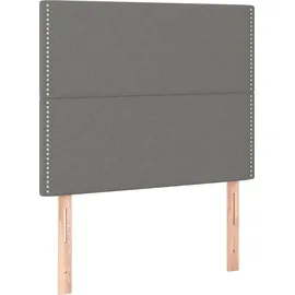 vidaXL Boxspringbett 100 x 200 cm Dunkelgrau