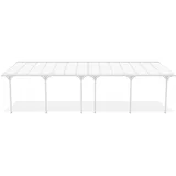 Cazeboo Pergola, Weiß, Metall, Rechteckig, 870x270x300 cm, Aufbewahrung & Schutzhüllen, Geräteschuppen