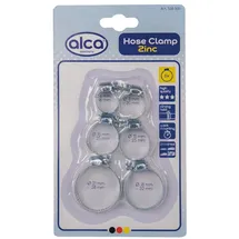 Alca Alca® Schlauchschellen, verzinkt, 6‐teilig