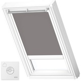 VELUX Original Solar-Verdunkelungsrollo Weiße Seitenschienen, CK02, Grau