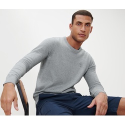 Tchibo - Pullover mit Rundhalsausschnitt - Herren - Gr. S - grau