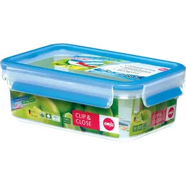 Emsa Frischhaltedose CLIP & CLOSE 5,8 cm hoch transparent 0,55 l, 1 St.
