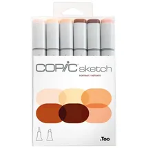 Copic Sketch Set Portrait 6 Twin Marker