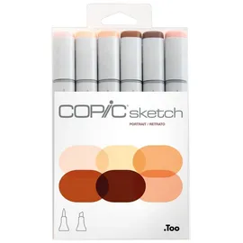 Copic Sketch Set Portrait 6 Twin Marker