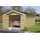 Nordic Holz Einzelcarport MAURITIUS 34 3,82 x 5,60 m beige inkl. breites Vollholz-Garagentor