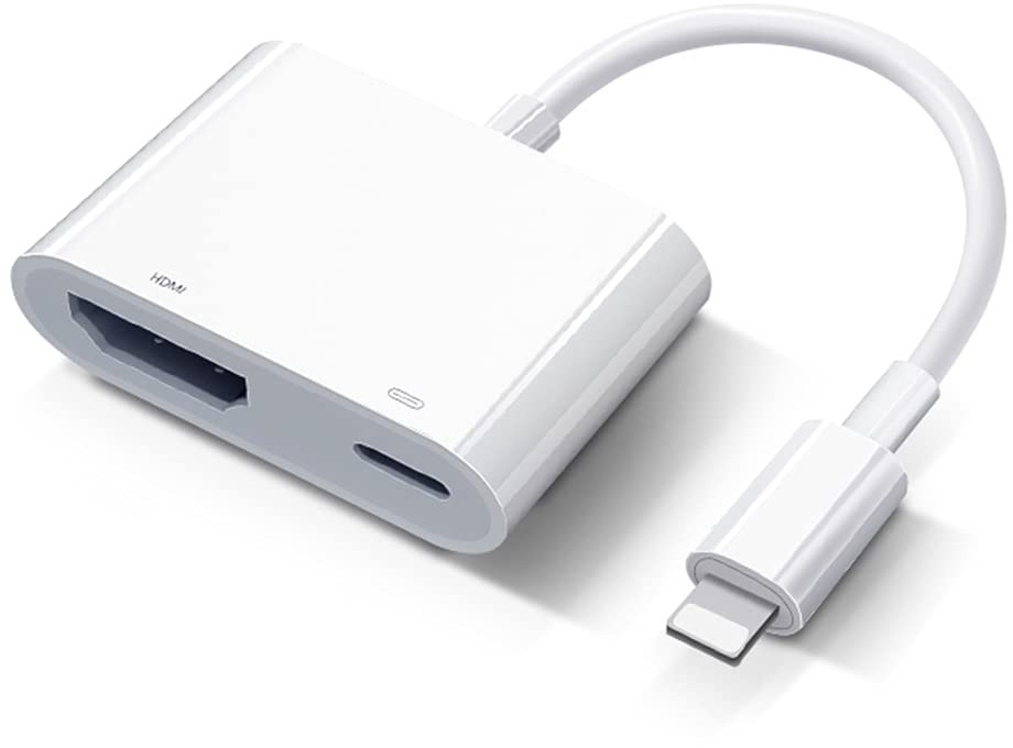 HDMI Lightning Adapter für iPhone und iPad 【Apple MFI zertifiziert】 Lightning AV Digital HDMI Kabel für TV Lightning Kabel kompatibel mit iPhone 14/13/12/11/XS/XR/X/8/7/iPad