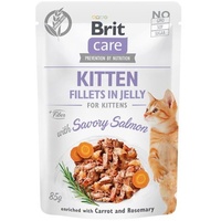 Brit Care Cat Pouch Kitten - Savory Salmon in Jelly 85g