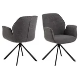 AC Design Esszimmerstuhl AURA Polyester grau