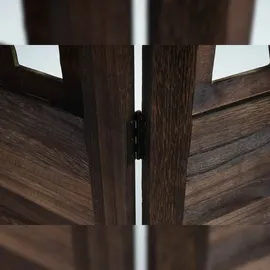 Mendler Paravent Istanbul, Raumteiler Trennwand Sichtschutz, Ornamente ~ 170x240cm, braun