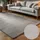 ELLE Decoration Design Teppich Dolomite - Moderner Wohnzimmerteppich, Kurzflor, Gestreiftes Muster, Weich, Glamourös, Glanz-Effekt für Wohnzimmer, Schlafzimmer, Flur - Creme Grau, 160x235cm