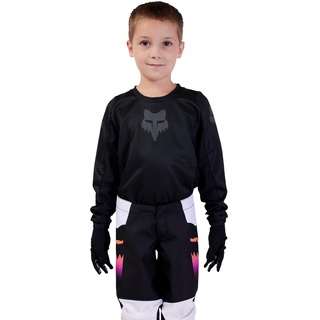 Fox Blackout Jersey Windbreaker Unisex Kinder, Schwarz, M