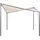 Beliani Pergola 3 x 3 m inkl. 4 Seitenteile Beige/Schwarz