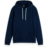 Scotch & Soda SCOTCH&SODA Herren Hoodie - Core, Logo Sweatshirt, Kapuze, einfarbig, Baumwolle Dunkelblau L