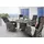 Destiny PALMA LUNA 4x Hochlehner + Tisch Ø120x75cm, vintage grau