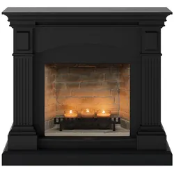 TAGU Magna Candle Fire Premium Kamin schwarz mit exklusiven Duft „Crackling Fire Soundmodul“