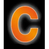 CONACORD Klebebuchstabe C Reflektierend 8 cm Orange