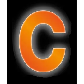 CONACORD Klebebuchstabe C Reflektierend 8 cm Orange
