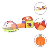 vidaXL Spielzelt für Kinder Mehrfarbig 338x123x111 cm