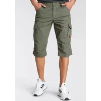 bruno banani Jeansbermudas schmale Passform, gerade Beinform, mit Cargotaschen Gr. 30 N-Gr, olivgrün, , 82469215-30 N-Gr