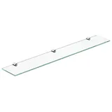 AQUABATOS Wandregal Glasregal Badezimmer aus Sicherheitsglas ESG Wandablage Glasablage Bad, Badablage unter Spiegel Badezimmerregal, 1-tlg 70 cm x 11 cm