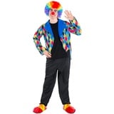 dressforfun Herrenkostüm Clown | schickes Kostüm mit Zierknöpfe | Harlekin Clown-Kostüm Fasching (S | Nr. 300843)