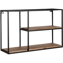 KADIMA DESIGN Wandregal 60 x 40 x 18 cm Schwarz