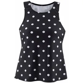 LASCANA Bade-Shirt Damen Schwarz/Weiß 48/50