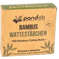 Pandoo Bambus-Wattestäbchen, 100 Stück