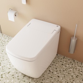 VitrA V-care Prime Stand-Dusch-WC, mit WC-Sitz