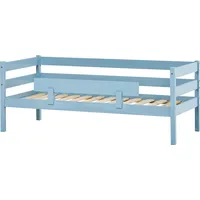 Hoppekids Einzelbett »ECO Comfort Kinderbett, Kiefer Massivholz, Jugendbett inkl. Rollrost«, 70x160 cm, wahlweise in verschieden Farben/ Matratze Absturzsicherung, blau