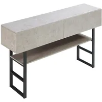 [en.casa] Varberg Konsolentisch 75x120x30 cm hell grau