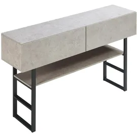 [en.casa] Varberg Konsolentisch 75x120x30 cm hell grau