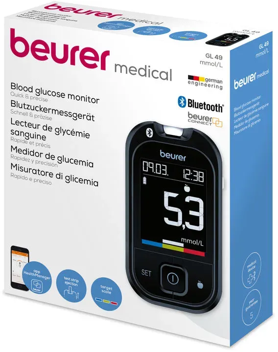 Beurer Gl 49 Mmol/L Blutzuckermessgerät